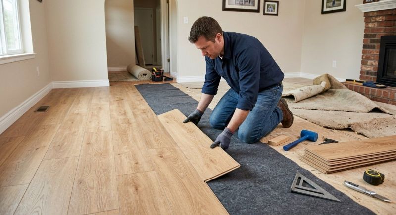 Laminate Floor Remodeling in New Bedford, MA