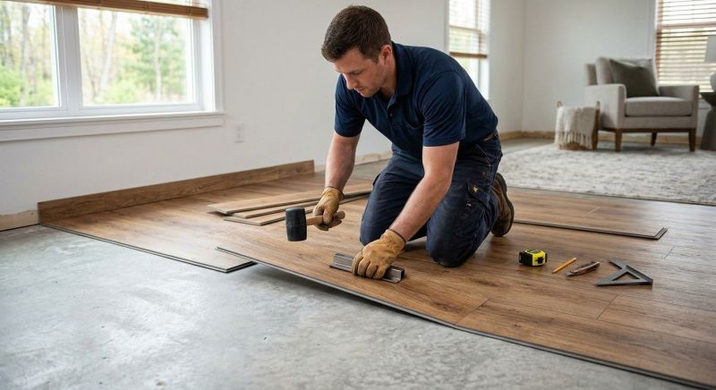 Luxury Vinyl Tile Installation in Little Compton, RI
