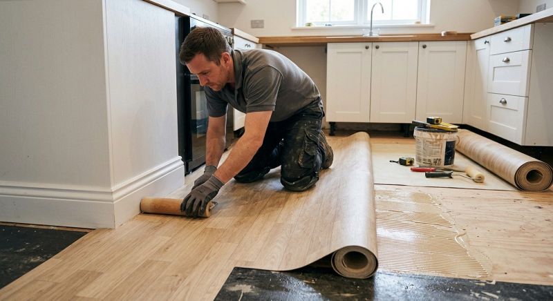 Sheet Linoleum Installation in Newport, RI