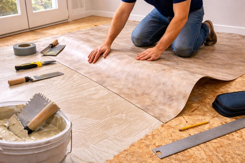 Sheet Vinyl Installation in Barrington, RI