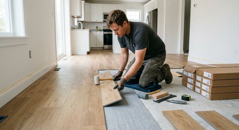 Vinyl Plank Floor Installation in New Bedford, MA