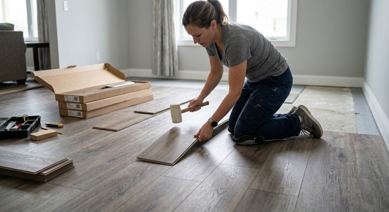 Vinyl Plank Floor Installation in New Bedford, MA